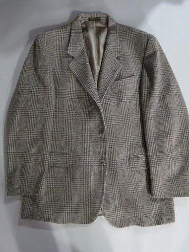 VTG Orvis USA Classic Hounds tooth check tweed two button sport coat 44 L - Picture 5 of 9