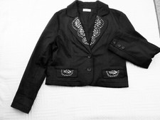 Jaune Rouge       Should Fit Size 14          Back  Cotton   Embellished  Jacket