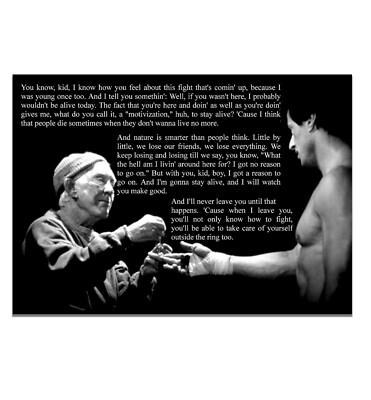 Zitat Engel auf der Schulter Poster inspiriert von Rocky Balboa Sylvester Stallone