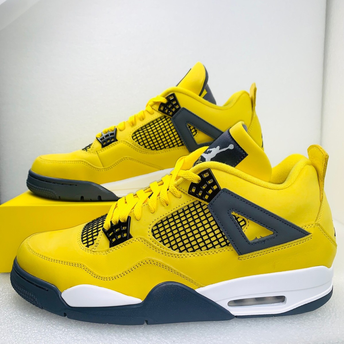 NIKE AIR JORDAN 4 Retro CT8527-700 Lightning Yellow Shoes - Men's