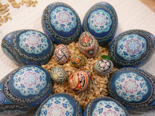 Ceramic mug on the theme of Pysanky Best by Halyna, Easter Egg Creative gift - Picture 9 of 12