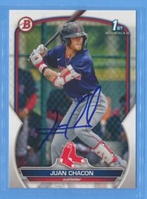 JUAN CHACON Signed/Autographed 2023 1st Bowman Card Paper #BP-105 w/COA b