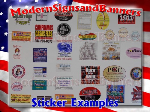 50 3x3 Custom Printed Full Color Outdoor Vinyl Car Bumper Sticker Decal Die Cut - Afbeelding 10 van 10