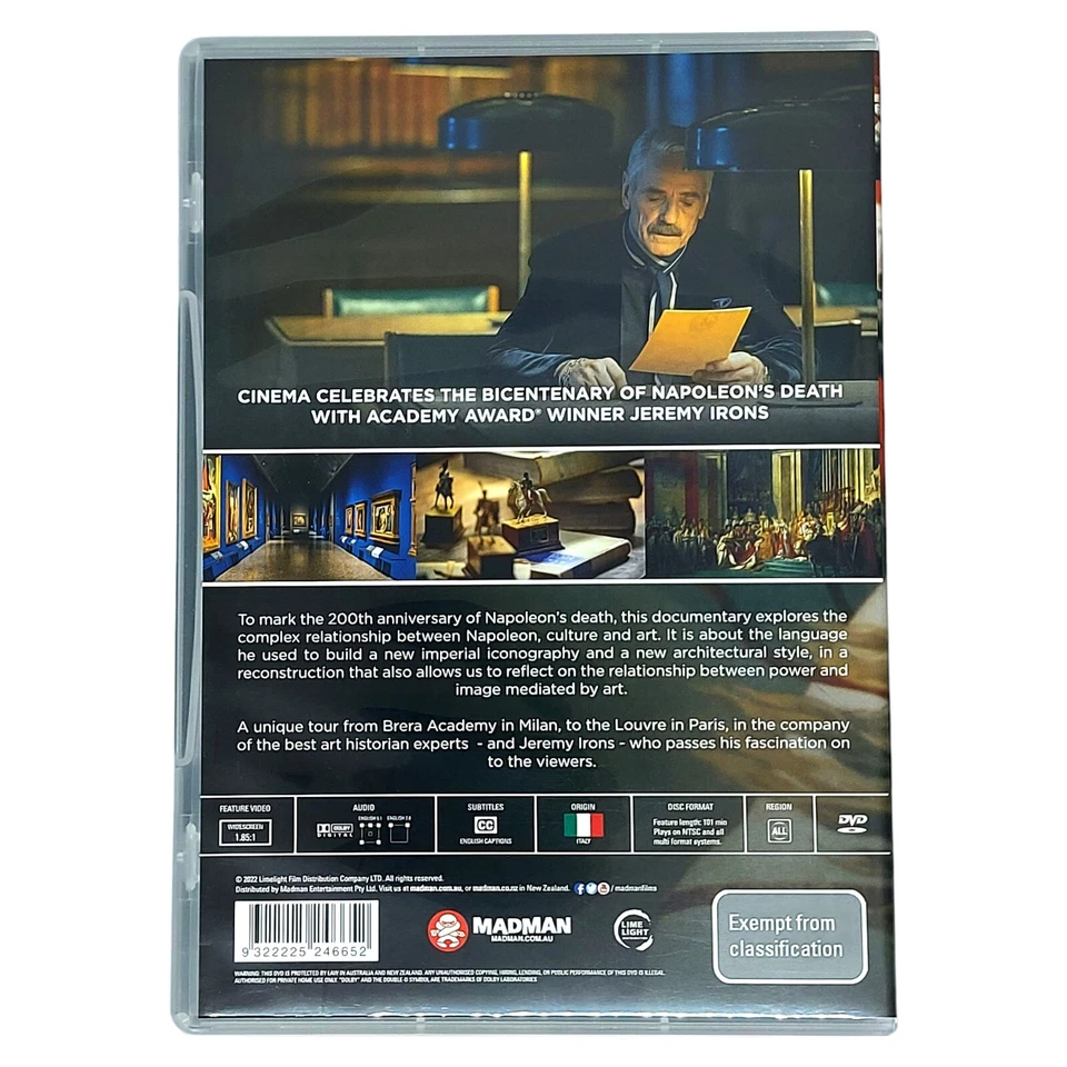 Napoleon - In The Name Of Art - R4 DVD - Jermery Irons - Documentary - image 2 of 3