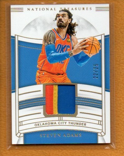 Steven Adams 2019-20 National Treasures BK Jersey Treasures Prime Patch /25 - Picture 1 of 2