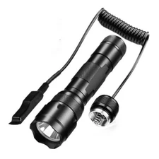 Ultra Fire WF502B 10W 6500K LED 1000LM Single Mode Flashlight + Remote Switch