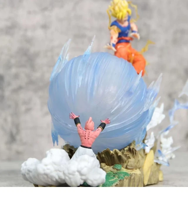 Figura Goku vs Kid Buu - Dragonball Z PVC Resina Juguete - Goku Kid Buu Juguete 25 cm NUEVO Foto 4 de 4