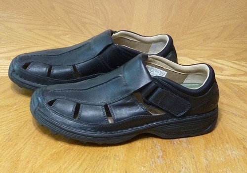 Timberland schwarz Altamont Fischer Leder Sandale Smart Komfort Herren Größe 10,5