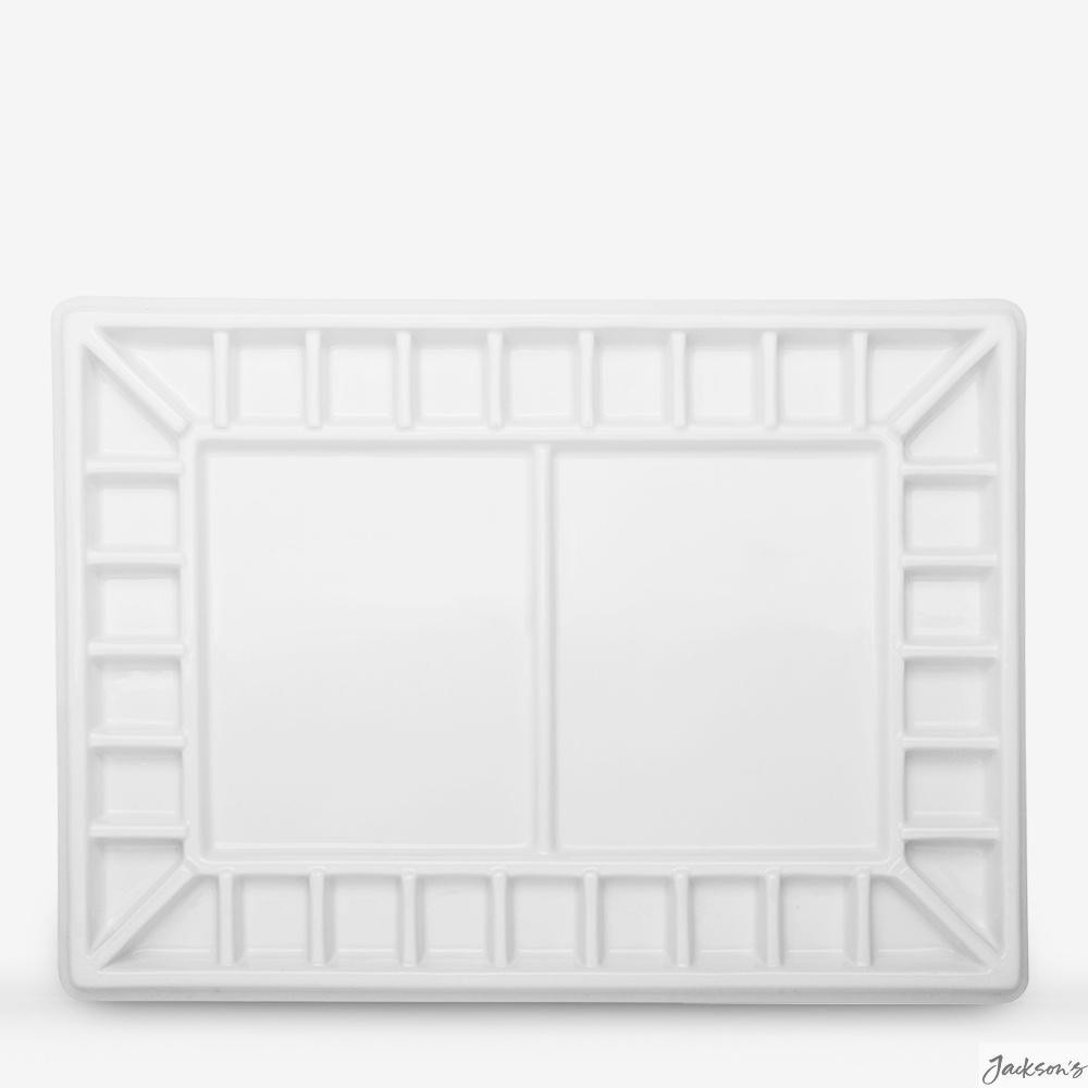 Jackson's : Porcelain Palette with Cover : 32 Well : 29x40x4.5cm (Apx.11x16x2...