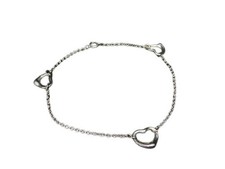 TIFFANY&CO. Bracelet Elsa Peretti Triple Open Heart - Silver Ag925 Women's