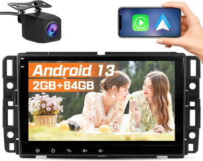 Car Stereo for Chevy Silverado & GMC Sierra 2007 2013 CarPlay Android Auto 2+64G