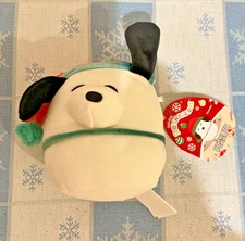 Snoopy Santa Christmas 5” Jazwares Squishmallows PEANUTS NWT