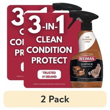  2 pack 3-In-1 Leather Cleaner  Conditioner for Furniture, Car Seats, Bags 