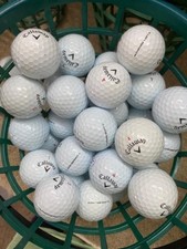 50 CALLAWAY CHROME SOFT WHITE GOLF BALLS