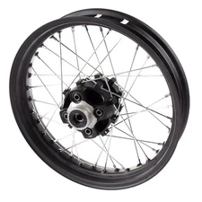 Rear Wheel Black 17 x 3.00inch Spoked Wheel Aluminium Street Motorcycle WHLR085