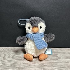 AUTHENTIC   Jellycat peanut penguin decoration- NWT, sweet face - SHIPS SAME DAY 