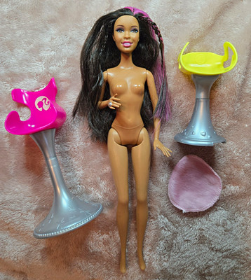 Barbie Loves Glitter Hair Blow Dryer African American 2009 Chair (Read Desc) HTF