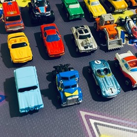 Lot of 24 Vintage 90's Galoob Micro Machines Cars Trucks Vehicles Collection