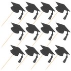 24 Pcs Congrats Grad Cake Topper Graduation Table Decorations Congratulation