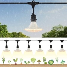 Outdoor LED Grow Lights, Waterproof String Grow Light, Full 6 Lights 22FT