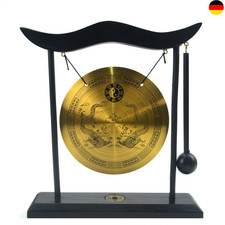 Gong mit Schlägel Tragbare Messing Gong Klein Tamtam Gong H1303 (19 x 5 x 20 cm)
