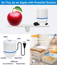 Electric Pump for Vacuum Storage Bags Travel Vacuum Pump for Various Sealing ...