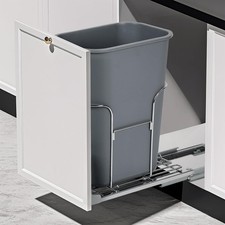 30L Under Counter Bin Soft Close Pull Out Kitchen Waste Recycling Cabinet UK