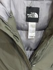 The North Face 550 Down Puffer Jacket Green Hooded Fur Trim Zip Size L — photo 2