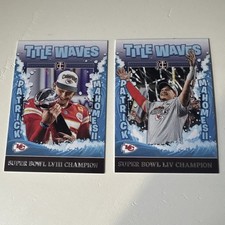 2025 Panini Icon Collection Mahomes Title Waves Super Bowl Champ Chiefs (2 Tot)