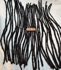 100 Naturally Grown DreadLocks 30 strands 13 long black /Brown 0.6-0.8cm 4C