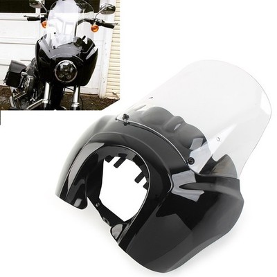 Fairing w/ 15'' Windshield For Harley Davidson HD Dyna Wide Glide Fat Bob