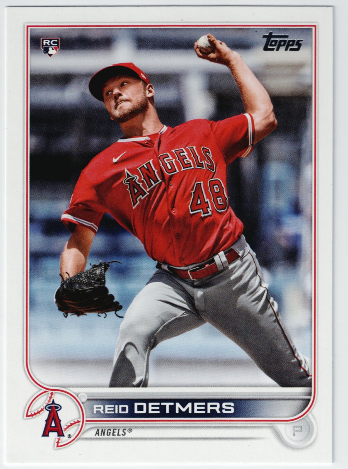 2022 Topps Series 1 Reid Detmers Rookie RC Image Variation Short Print SP #201