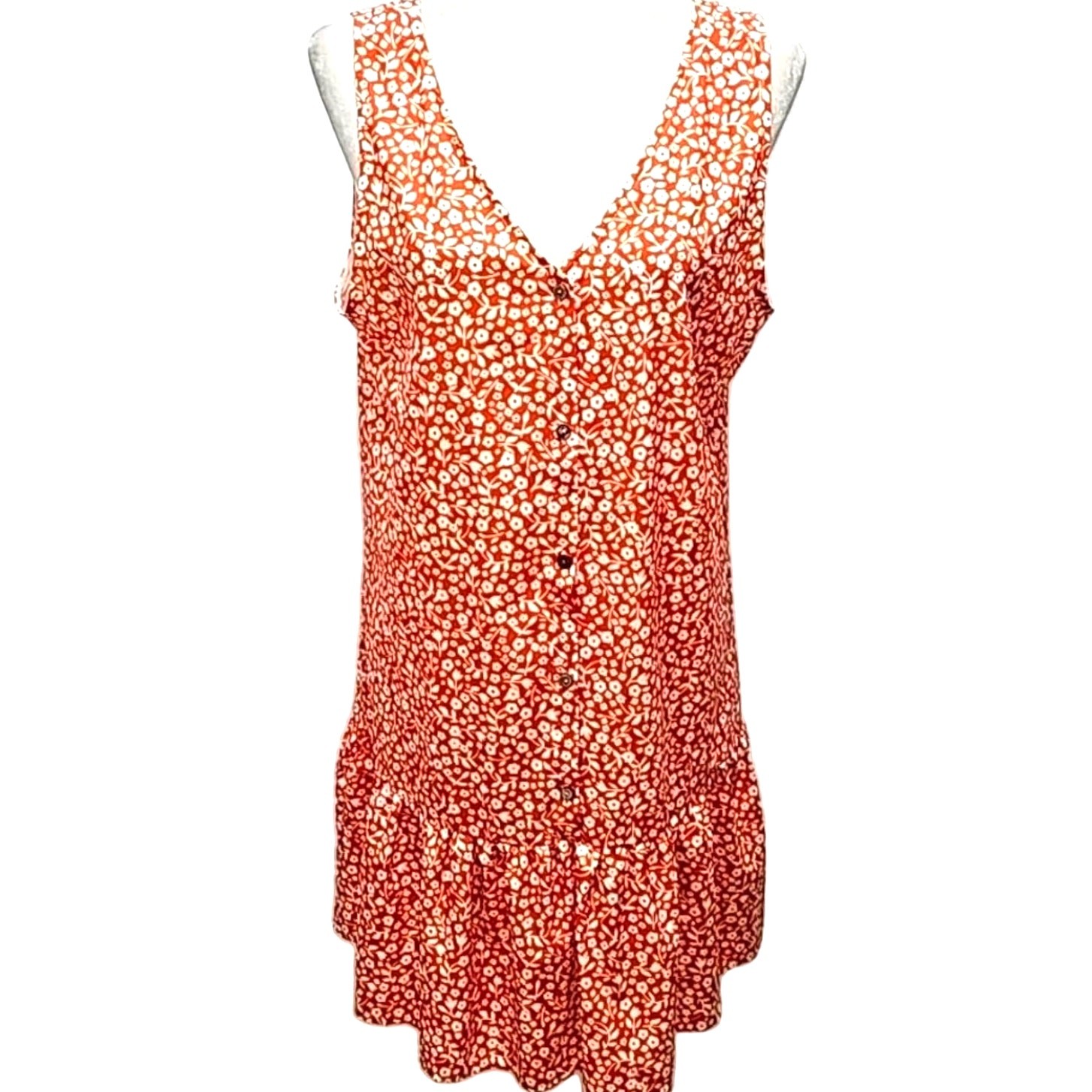 Unbranded Sleeveless Button Front Drop Waist Burn… - image 1