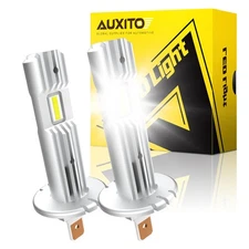 2x AUXITO H1 Bulbs Kit Fog Driving DRL Lamps 100W 6500K Super White Error Free