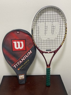 Raquette Wilson Ultra Pro Soft Shock - Taille 4 3/8 - Titane Graphite