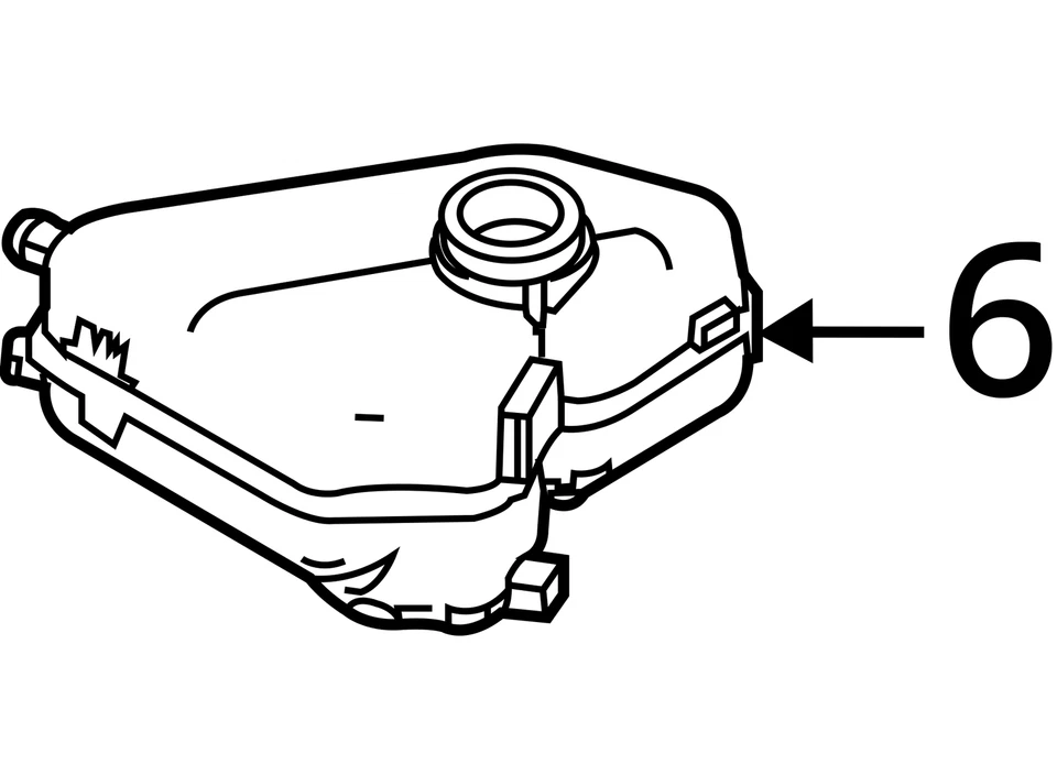 2013 Ford Fiesta Coolant Overflow Bottle OEM 84K Miles - LKQ421391530 - Image 4 of 4