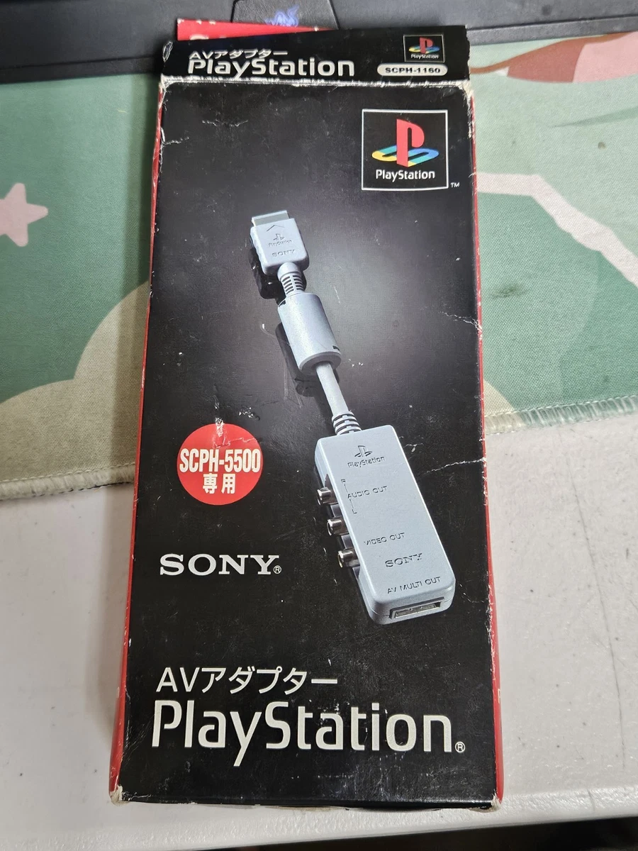 Adaptador AV Oficial Sony PS1 PS2 PlayStation 1 Cable de Salida Múltiple Guncon SCPH-1160