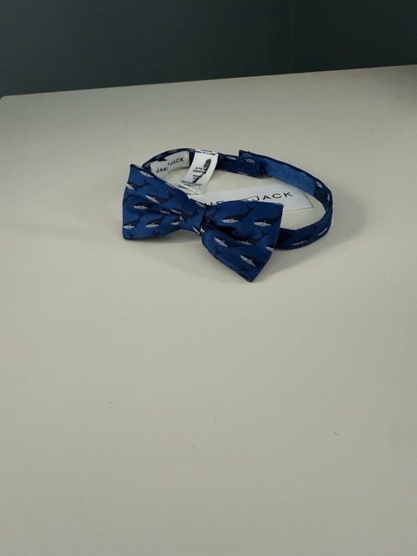 Janie And Jack Blue Whale Bow Tie 0-24 Months