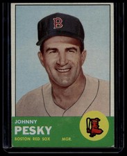 1963 Topps #343 Johnny Pesky