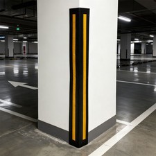 Wall Edge Corner Protector Strip Garage Corner Guard w/ Reflective Yellow Stripe