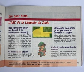 A SAISIR NOTICE POUR CONSOLE NINTENDI NES @ THE LEGEND OF ZELDA @ VERSION FAH @