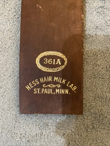 Cinghia vintage in pelle da barbiere 24” 361A Hess Hair Milk Lab ST. Paul MINN - Foto 5 di 8