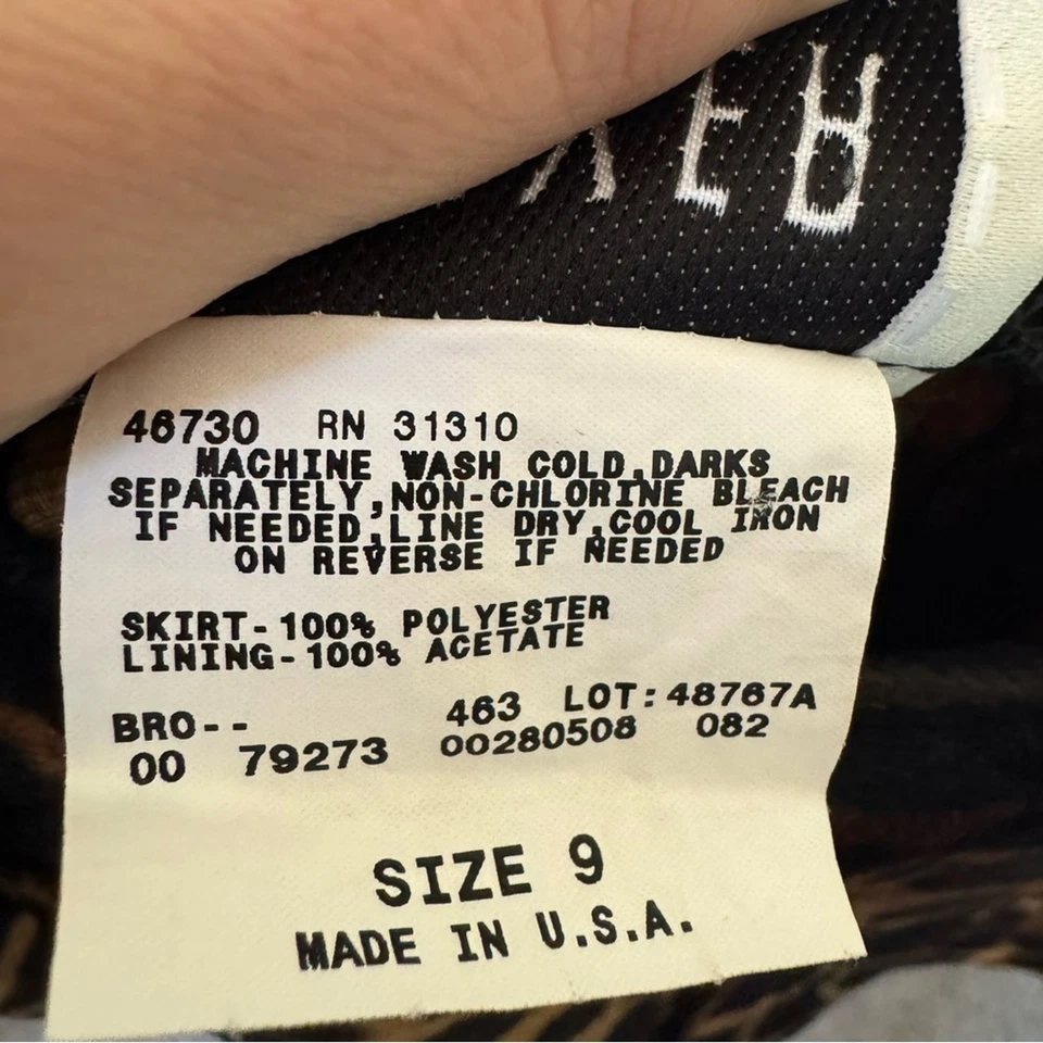 Minifalda A Byer 90s Y2K imitación piel animal estampado jirafa 9 Foto 4 de 4