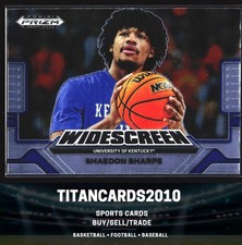 Shaedon Sharpe 2022 Panini Prizm Draft WIDESCREEN Kentucky Wildcats #WS-SS