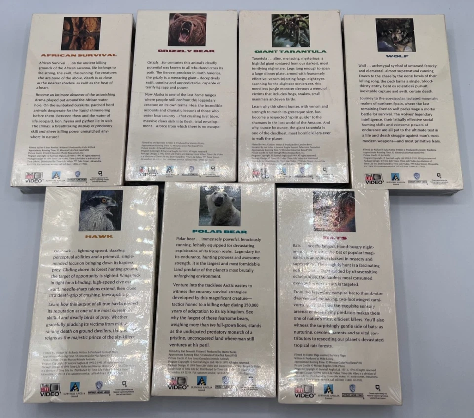 Time Life Video - Predators of the Wild - 14 VHS Tapes NEW AND USED - Image 3 of 4