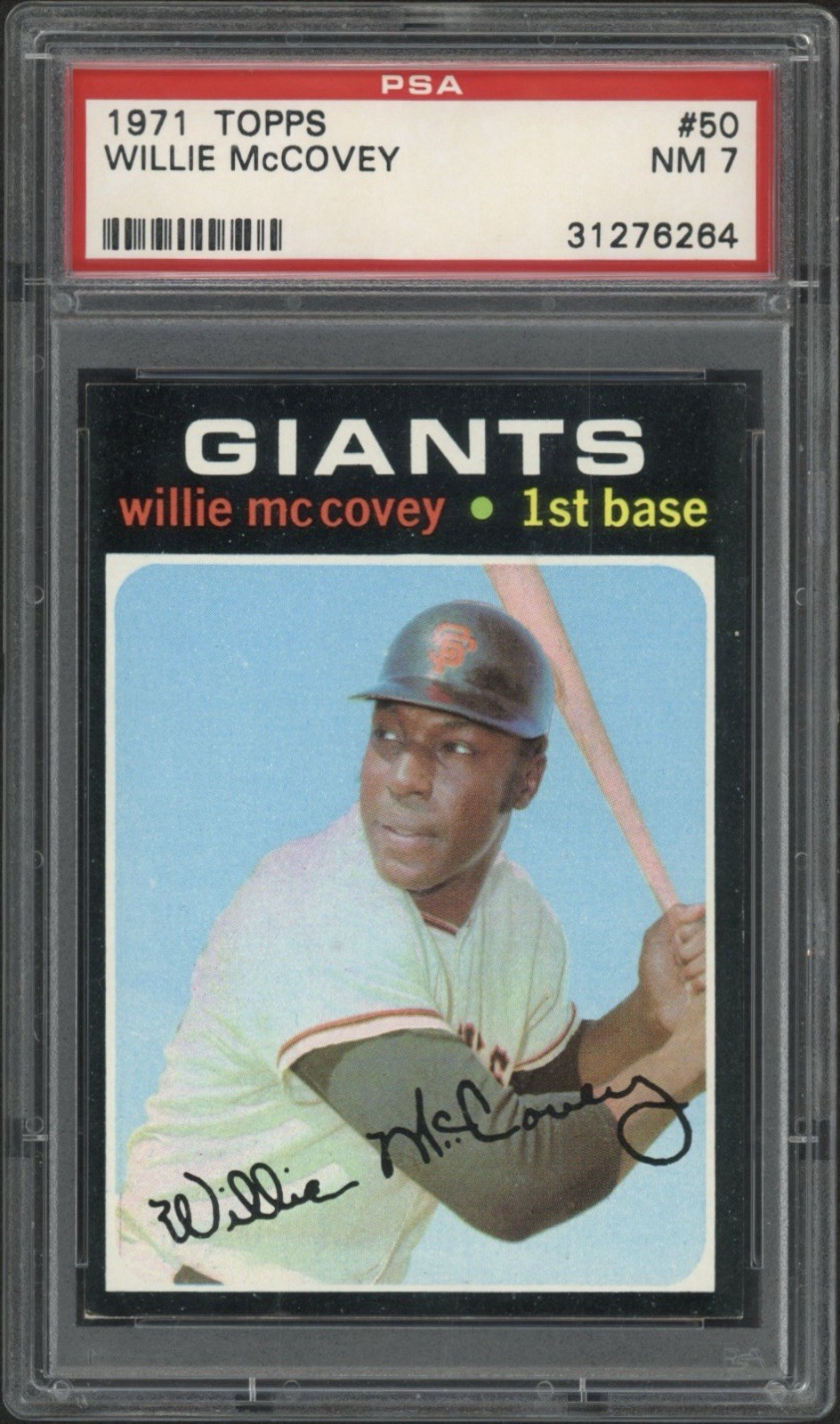 1971 Topps Willie McCovey #50 PSA 7 Near Mint HOF San Francisco Giants