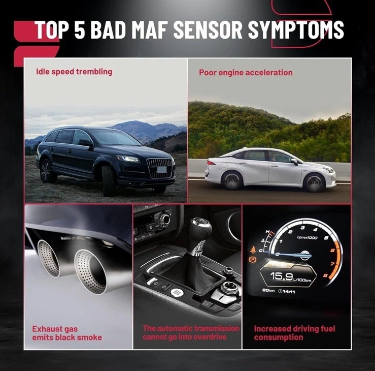 25168491 AF10043 MAF Mass Air Flow Sensor for Buick Rainier Cadillac CTS Devi... Foto 4 de 4