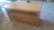 Roseland Furniture 90cm Surrey Oak Small TV Unit - Brown