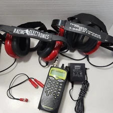 Racing Electronics RE-58 Headset +1 Twin Power Set & Uniden Sportcat 180 Scanner