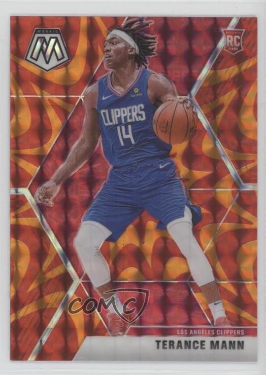 2019-20 Panini Mosaic Rookies Reactive Orange Prizm Terance Mann #246 Rookie RC